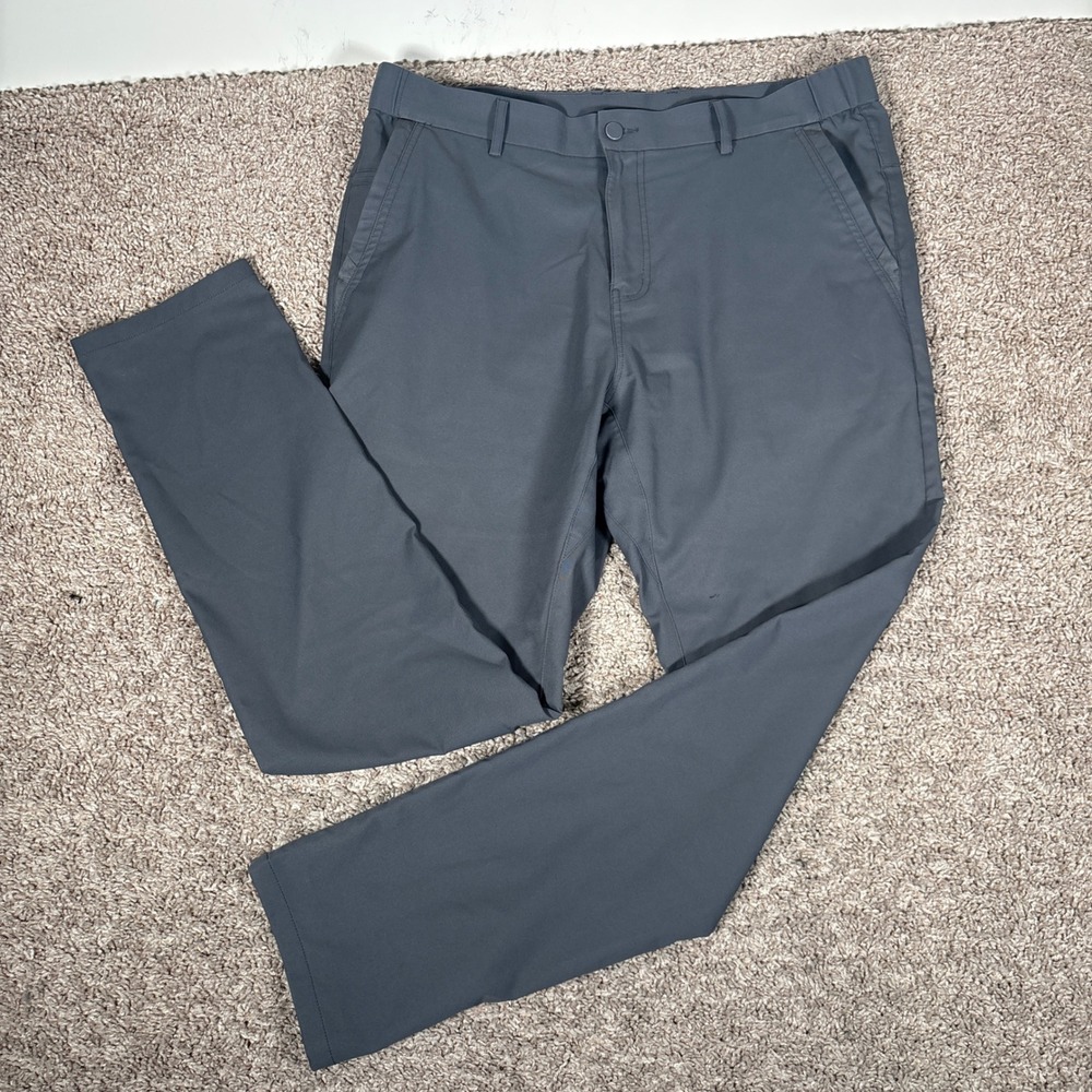 Jack Archer Jetsetter Mens Charcoal Grey Tech Pants 34x32 Tapered Chino 9151